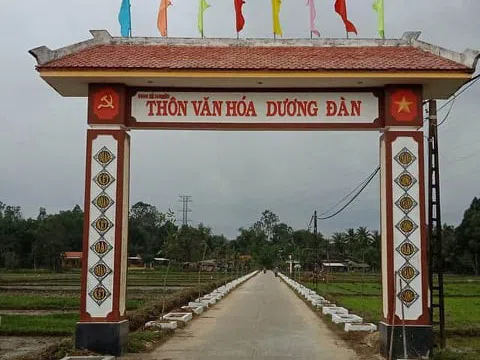 Phú Ninh: Dương Đàn phát triển kinh tế xây dựng thôn văn hoá